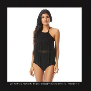 Coco Reef Aura Mesh Cropped Underwire Tankini Top